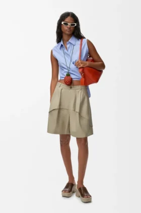 Sleeveless Shirt in Cotton Sleeveless Shirt in Cotton
