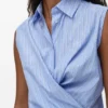Sleeveless Shirt in Cotton Sleeveless Shirt in Cotton
