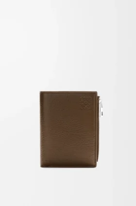 Slim Compact Wallet in Deerskin