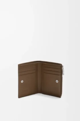 Slim Compact Wallet in Deerskin