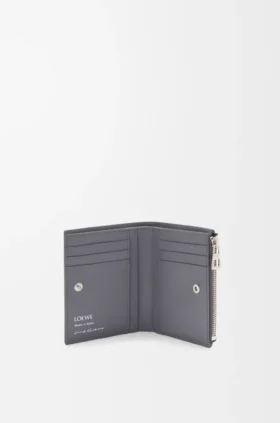 Slim Compact Wallet in Nappa Calfskin