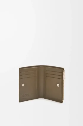 Slim Compact Wallet in Shiny Calfskin