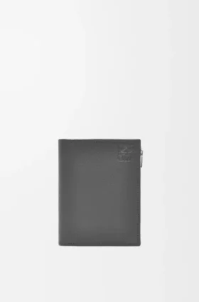 Slim Compact Wallet in Soft Grained Calfskin