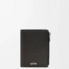 Slim Compact Wallet in Textured Classic Calfskin Slim Compact Wallet in Textured Classic Calfskin