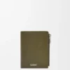 Slim Compact Wallet in Textured Classic Calfskin Slim Compact Wallet in Textured Classic Calfskin