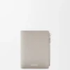 Slim Compact Wallet in Textured Classic Calfskin Slim Compact Wallet in Textured Classic Calfskin