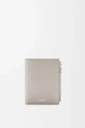 Slim Compact Wallet in Textured Classic Calfskin