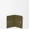 Slim Compact Wallet in Textured Classic Calfskin Slim Compact Wallet in Textured Classic Calfskin