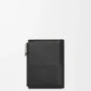 Slim Compact Wallet in Textured Classic Calfskin Slim Compact Wallet in Textured Classic Calfskin