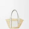 Small Basket Bag in Palm Leaf and Calfskin Small Basket Bag in Palm Leaf and Calfskin