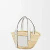 Small Basket Bag in Palm Leaf and Calfskin Small Basket Bag in Palm Leaf and Calfskin