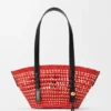 Small Braid Basket in Iraca Palm and Calfskin Small Braid Basket in Iraca Palm and Calfskin