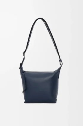 Small Cubi Crossbody Bag in Supple Smooth Calfskin and Jacquard
