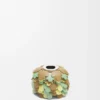 Small Leaves Charm in Calfskin