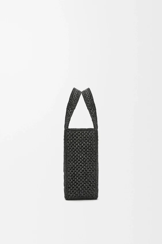 Small Loewe Font Tote in Raffia Small Loewe Font Tote in Raffia