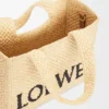 Small Loewe Font Tote in Raffia Small Loewe Font Tote in Raffia
