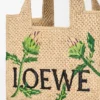 Small Loewe Font Tote in Raffia Small Loewe Font Tote in Raffia
