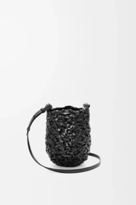 Small Nest Basket Bag in Calfskin