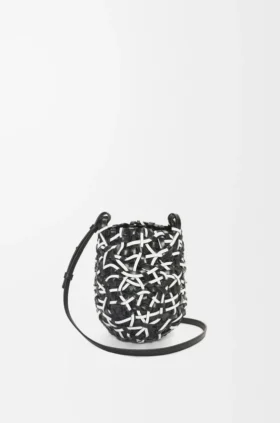 Small Nest Basket Bag in Calfskin