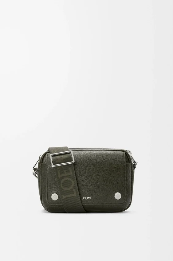 Small Pebble Messenger Bag in Supple Grained Calfskin Small Pebble Messenger Bag in Supple Grained Calfskin