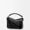 Small Puzzle Bag in Classic Calfskin and Suede Small Puzzle Bag in Classic Calfskin and Suede