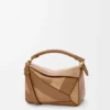 Small Puzzle Bag in Classic Calfskin and Suede Small Puzzle Bag in Classic Calfskin and Suede