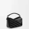 Small Puzzle Bag in Classic Calfskin and Suede Small Puzzle Bag in Classic Calfskin and Suede