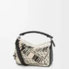 Small Puzzle Bag in Woven Textile