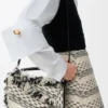 Small Puzzle Bag in Woven Textile