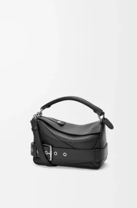 Small Puzzle Biker Bag in Shiny Calfskin Small Puzzle Biker Bag in Shiny Calfskin