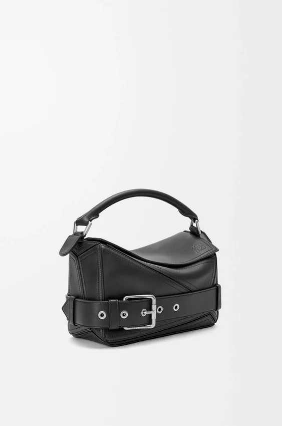 Small Puzzle Biker Bag in Shiny Calfskin Small Puzzle Biker Bag in Shiny Calfskin