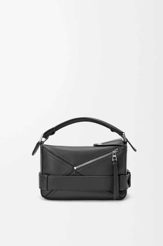 Small Puzzle Biker Bag in Shiny Calfskin Small Puzzle Biker Bag in Shiny Calfskin