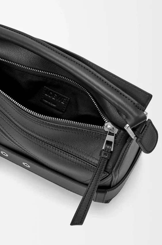 Small Puzzle Biker Bag in Shiny Calfskin Small Puzzle Biker Bag in Shiny Calfskin