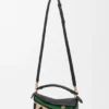 Small Puzzle Edge Bag in Raffia and Calfskin Small Puzzle Edge Bag in Raffia and Calfskin