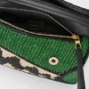 Small Puzzle Edge Bag in Raffia and Calfskin Small Puzzle Edge Bag in Raffia and Calfskin
