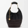 Small Squeeze Bag in Woven Nappa Calfskin Small Squeeze Bag in Woven Nappa Calfskin