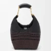 Small Squeeze Bag in Woven Nappa Calfskin Small Squeeze Bag in Woven Nappa Calfskin