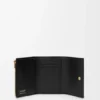 Small Vertical Wallet in Smooth and Grained Calfskin Small Vertical Wallet in Smooth and Grained Calfskin