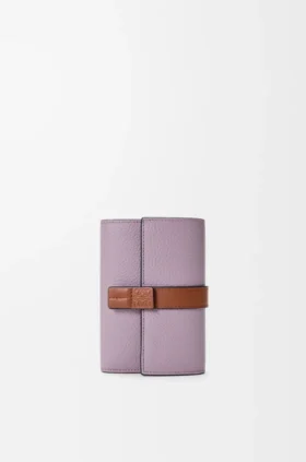 Small Vertical Wallet in Soft Grained Calfskin