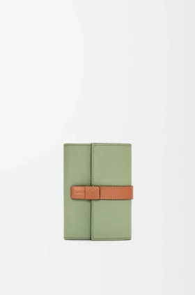 Small Vertical Wallet in Soft Grained Calfskin