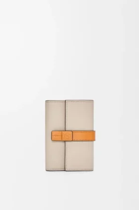 Small Vertical Wallet in Soft Grained Calfskin