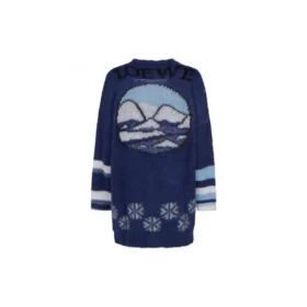 Ss21 Large Multi-Color Cardigan Navy Blue S359330Xbr-5095