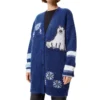 Ss21 Large Multi-Color Cardigan Navy Blue S359330Xbr-5095