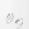 Stacked Hoop Earrings in Sterling Silver Stacked Hoop Earrings in Sterling Silver