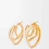 Stacked Hoop Earrings in Sterling Silver and Enamel