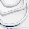 Stacked Hoop Earrings in Sterling Silver and Enamel