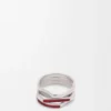 Stacked Ring in Sterling Silver and Enamel Stacked Ring in Sterling Silver and Enamel