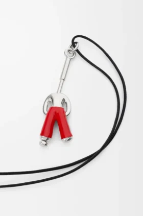 Standing Acrobat Necklace in Sterling Silver and Enamel