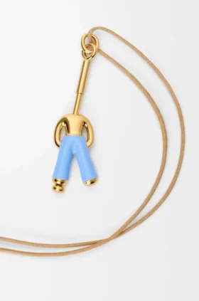 Standing Acrobat Necklace in Sterling Silver and Enamel