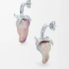 Strawberry Earrings in Sterling Silver and Pearl Strawberry Earrings in Sterling Silver and Pearl